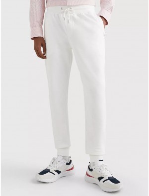 Tommy Hilfiger 1985 Solid Sweatpant Pants White | 7954-GPLQF