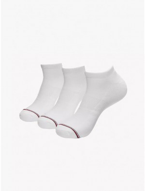 Tommy Hilfiger Ankle Sock 3-Pack Socks White | 7526-SRATE