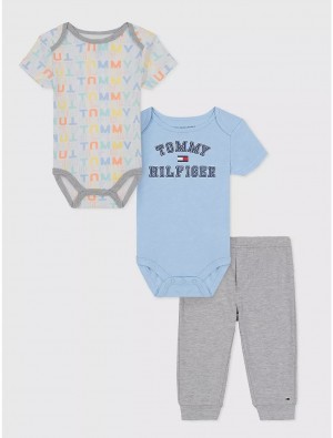 Tommy Hilfiger Babies' Onesie and Pant Set 3PC Sets Assorted | 8907-RDNOW