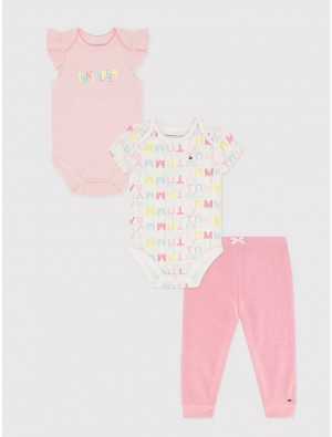 Tommy Hilfiger Babies' Onesie and Pant Set 3PC Onesies Assorted | 8541-VMROK