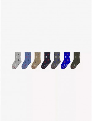 Tommy Hilfiger Babies' Sock 7-Pack Socks Grey Heather | 7396-MGRUB