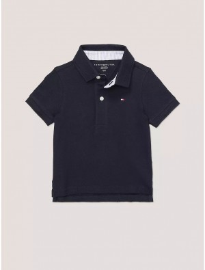 Tommy Hilfiger Babies' Solid Stretch Polo Polos Desert Sky | 4508-ZDYCO