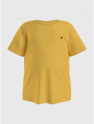 Tommy Hilfiger Babies' Solid T-Shirt T-Shirts Yielding Yellow | 2801-EARJN