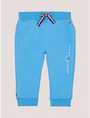 Tommy Hilfiger Babies' Tommy Logo Sweatpant Sweatpants + Joggers Aegean Ocean | 0179-HYRGO