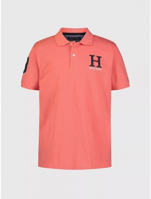 Tommy Hilfiger Big Kids' H Polo Polos Georgia Peach | 0125-NVIPU