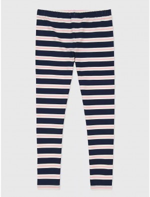 Tommy Hilfiger Big Kids' Stripe Legging Pants Cobalt Sapphire | 1057-KYCVJ