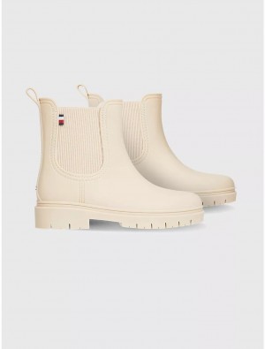 Tommy Hilfiger Chelsea Rain Boot Shoes Misty Blush | 8537-CVWOG