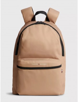 Tommy Hilfiger City Backpack Bags Classic Khaki | 2741-ICNUK