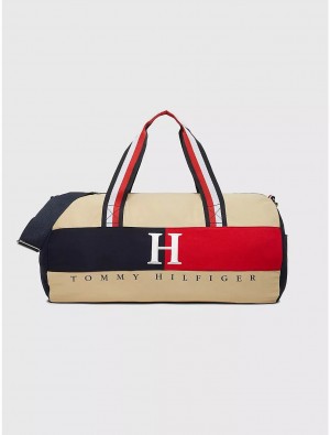 Tommy Hilfiger Classic Duffle Bag Bags Khaki | 6824-YQMFL