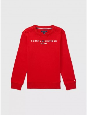 Tommy Hilfiger Classic Sweatshirt Tops Blush Red | 8476-UXMHV