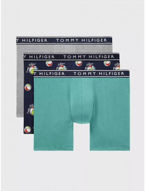 Tommy Hilfiger Cotton Stretch Boxer Brief 3-Pack Underwear Canary | 2584-MKHLP