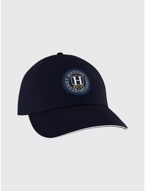 Tommy Hilfiger Crest Baseball Cap Hats Sky Captain | 8465-KEGZQ