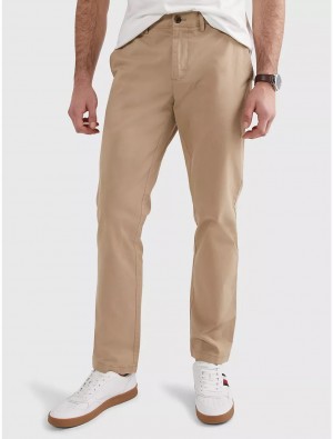 Tommy Hilfiger Custom Fit THFlex Comfort Stretch Chino Pants & Shorts New Vintage Khaki | 3728-GCVTB