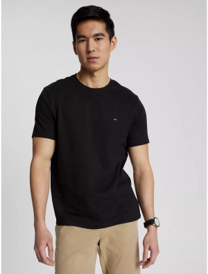 Tommy Hilfiger Essential Solid T-Shirt T-Shirts Dark Sable | 4586-KJVYM
