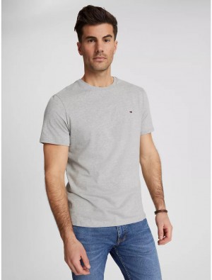 Tommy Hilfiger Essential Solid T-Shirt T-Shirts Grey Heather | 1756-AFDOR