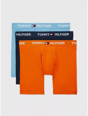 Tommy Hilfiger Everyday Micro Boxer Brief 3-Pack Underwear Persimmon | 9738-JDYHX