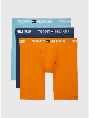 Tommy Hilfiger Everyday Micro Boxer Brief 3-Pack Underwear Blue Willow | 5194-LEMNV