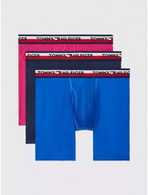 Tommy Hilfiger Everyday Micro Boxer Brief 3-Pack Underwear Magenta | 6574-NCOSW