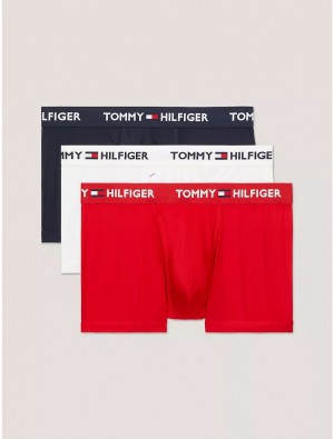 Tommy Hilfiger Everyday Micro Trunk 3-Pack Underwear Mahogany | 3769-OCEYH