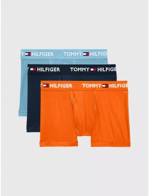 Tommy Hilfiger Everyday Micro Trunk 3-Pack Underwear Persimmon | 7692-GCSQF