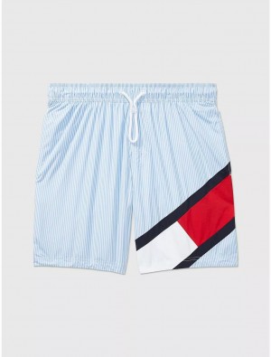 Tommy Hilfiger Flag 7" Swim Trunk Bottoms Provence | 1025-DCNKR