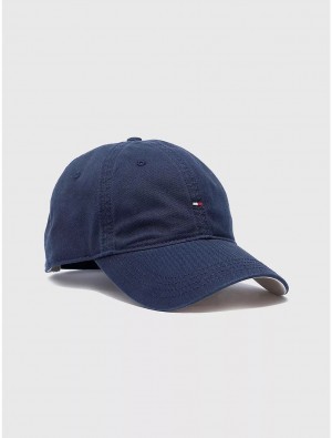 Tommy Hilfiger Flag Cap Hats Sky Captain | 7153-HQDFU