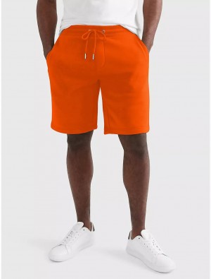Tommy Hilfiger Flag Logo Sweatshort Pants & Shorts Timelss Rose | 9027-UXHIA