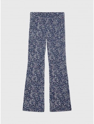 Tommy Hilfiger Floral Flared Legging Bottoms Cobalt Sapphire | 9820-ACESH