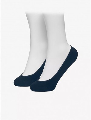 Tommy Hilfiger Footie 2-Pack Socks Navy | 1709-XEOIK