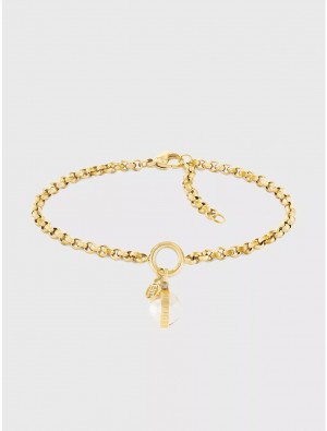 Tommy Hilfiger Gold-Tone Orb Bracelet Jewelry Gold | 6145-GNQHB