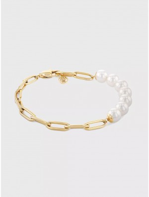 Tommy Hilfiger Gold-Tone Orb Bracelet Jewelry Gold | 2407-YEUTX