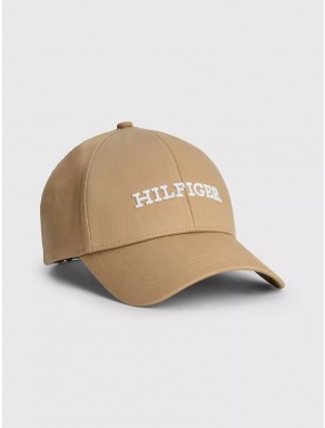 Tommy Hilfiger Hilfiger Baseball Cap Hats Classic Khaki | 8415-WZBEV