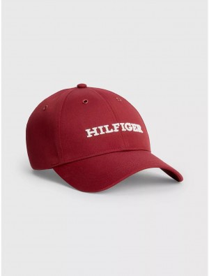 Tommy Hilfiger Hilfiger Baseball Cap Hats Rouge | 5913-XDLZR