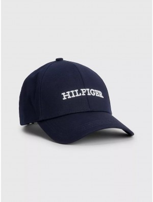 Tommy Hilfiger Hilfiger Baseball Cap Hats Space Blue | 1746-VLEMO