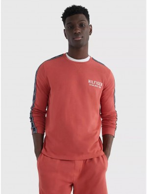 Tommy Hilfiger Hilfiger Sleep Crewneck Sleepwear Mineral Red | 2697-MYJLE