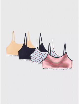 Tommy Hilfiger Kids' Bra 4-Pack Underwear Cerulean | 2785-XOFYU