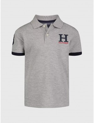 Tommy Hilfiger Kids' H Polo Polos Grey Heather | 3790-AMSGE