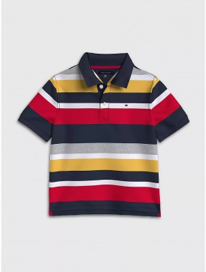 Tommy Hilfiger Kids' Multi Stripe Polo Polos Cobalt Sapphire / Multi | 4602-SCXKE