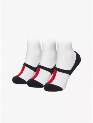 Tommy Hilfiger Kids' No-Show Sock 3-Pack Socks Sky Captain | 2479-WKJHE