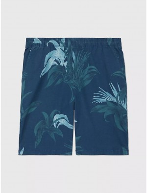 Tommy Hilfiger Kids' Palm Print Short Shorts Desert Sky | 2587-SECUH