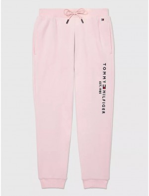 Tommy Hilfiger Logo Sweatpant Bottoms Ballerina | 6857-JYDEP