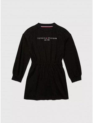 Tommy Hilfiger Logo Sweatshirt Dress Dresses & Skirts Dark Sable | 4701-LFIMQ