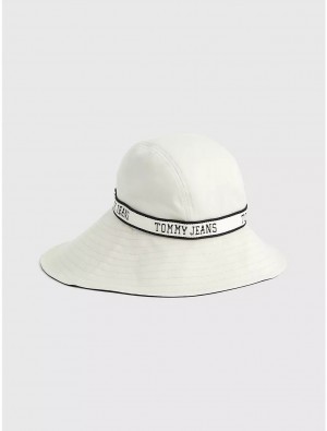 Tommy Hilfiger Logo Tape Summer Hat Hats Bleached Stone | 1408-FGBUD