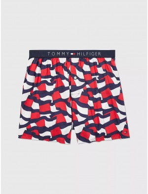 Tommy Hilfiger Multi-Pattern Woven Boxer Underwear Sail | 4935-WOBGF