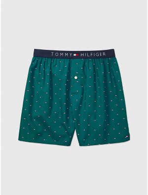 Tommy Hilfiger Multi-Pattern Woven Boxer Underwear Cactus | 8129-JFEUC