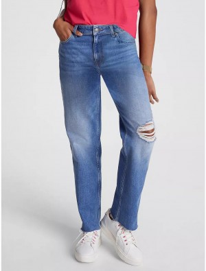 Tommy Hilfiger New Classic Straight Fit Jean Jeans Medium Wash | 1924-WQXOR
