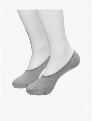 Tommy Hilfiger No-Show Sock 2-Pack Socks Grey | 9587-XYJEG