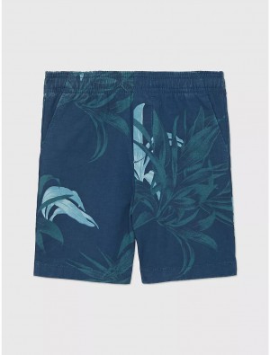 Tommy Hilfiger Palm Print 9" Short Pants & Shorts Desert Sky | 0467-WTYEP