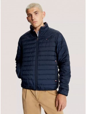 Tommy Hilfiger Recycled Packable Jacket Jackets Desert Sky | 7601-KNRZX