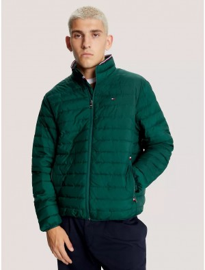 Tommy Hilfiger Recycled Packable Jacket Jackets Hunter | 0841-WOFEN